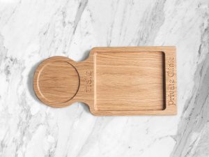 Small wooden serving tray