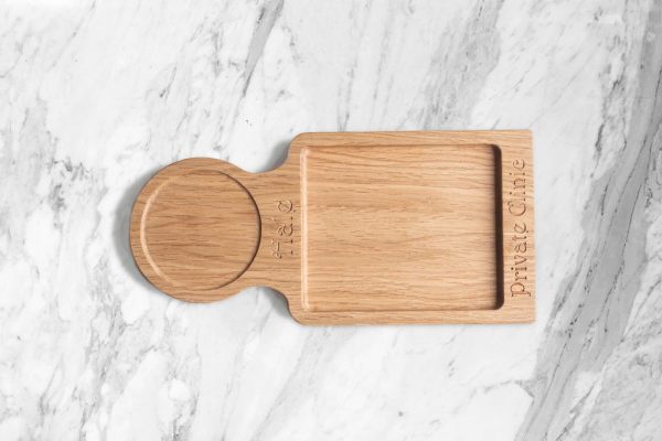 Small wooden serving tray